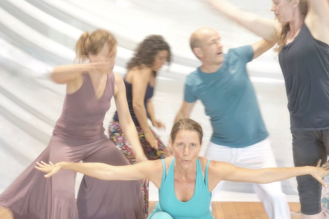 TRILOGY SDL Amara focus group of Azul teachers dancing to awaken love